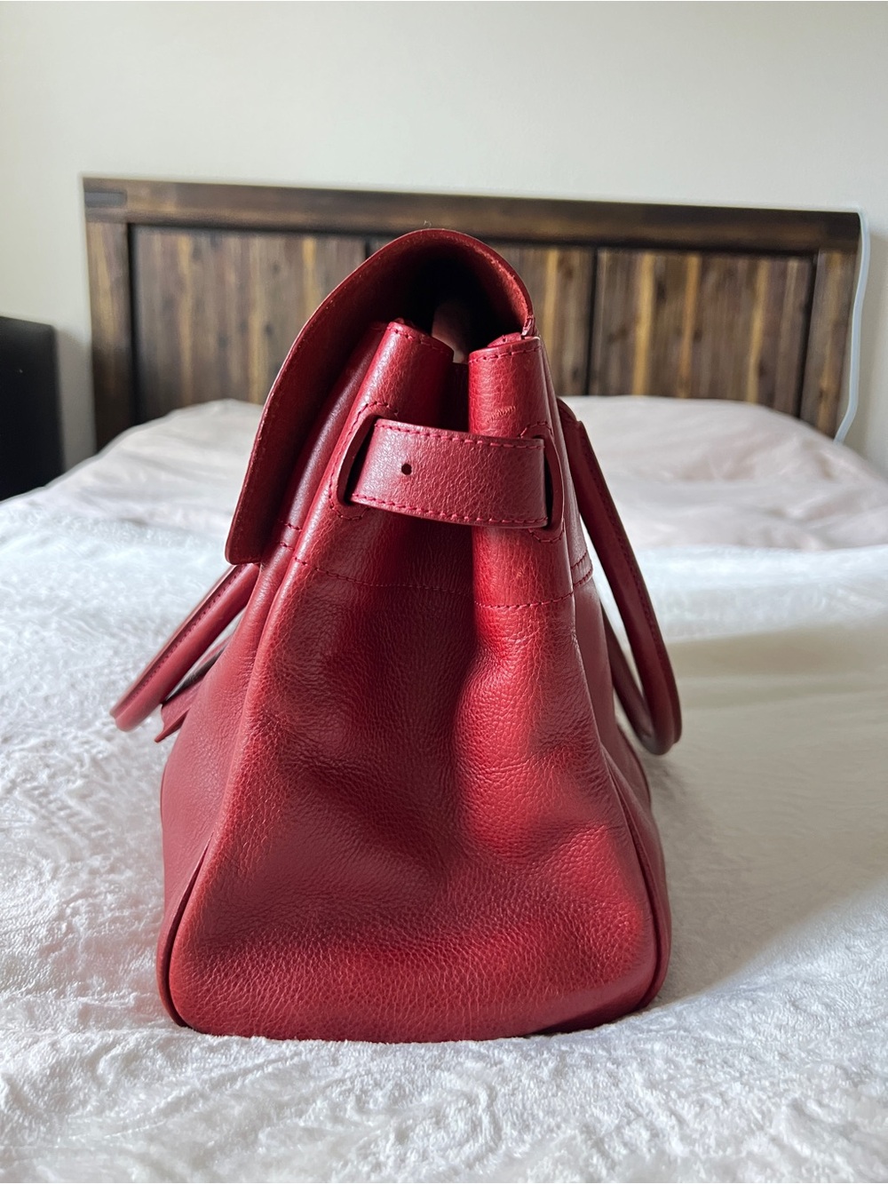 Mulberry Baywater Satchel in Poppy Red - Picture 3 of 13